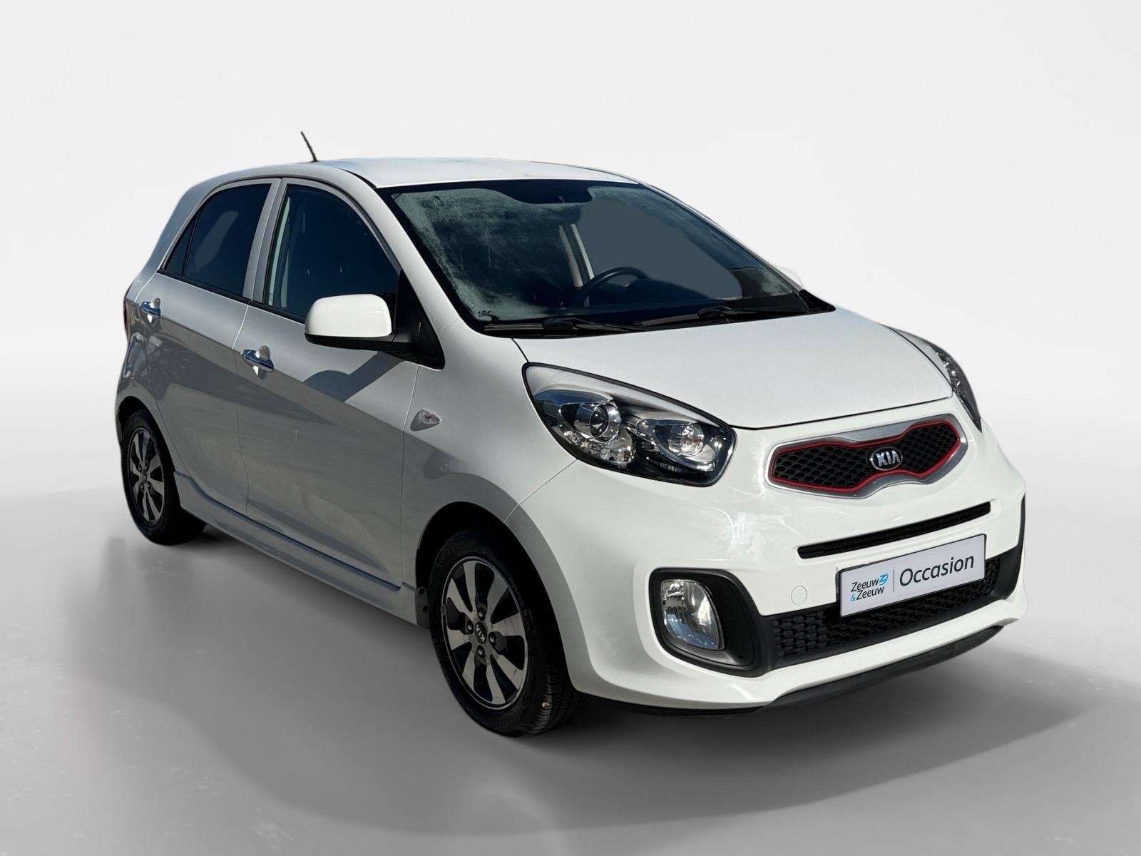 Kia Picanto 1.0 CVVT X-treme | CLIMATE CONTROLE | LEDER | LM, Auto's, Stof, Gebruikt, 400 kg, Wit