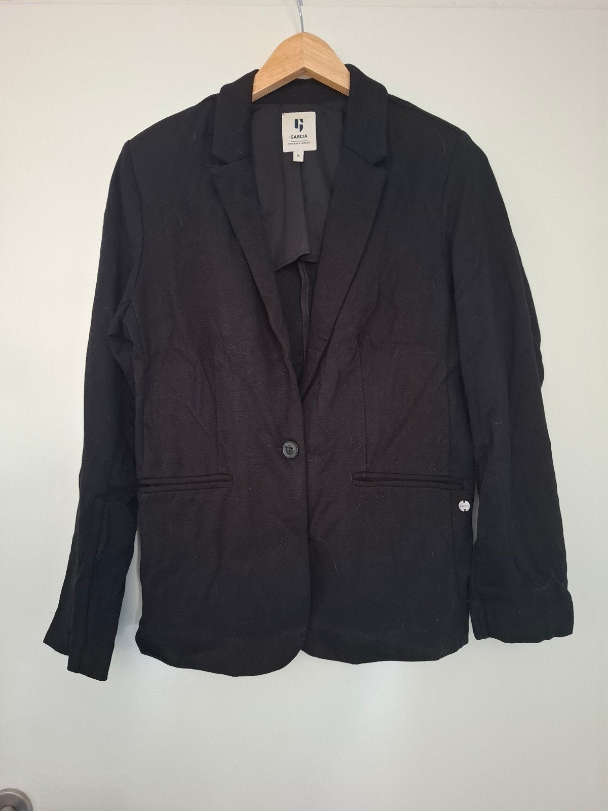 Basic blazer zwart, merk Garcia maat M, Zwart, Zo goed als nieuw, Jasje, Garcia