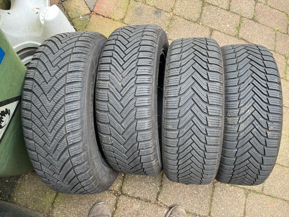 Michelin Alpin winterbanden op lichtmetalen velgen, Auto-onderdelen, Banden en Velgen, Ophalen, Gebruikt, 16 inch, Band(en)
