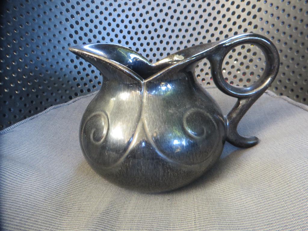 Erica Gronings art deco aardewerk kan, zwart aardewerk, Antiek en Kunst, Ophalen of Verzenden