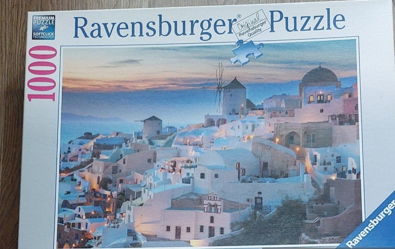Ravensburger Legpuzzel Santorini 1000 stukjes, Ophalen of Verzenden, 500 t/m 1500 stukjes, Zo goed als nieuw