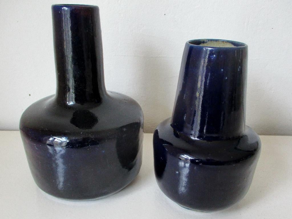 Zaalberg Holland vaas set vazen kobalt blauw blauwe glazuren, Antiek en Kunst, Antiek | Keramiek en Aardewerk, Ophalen of Verzenden