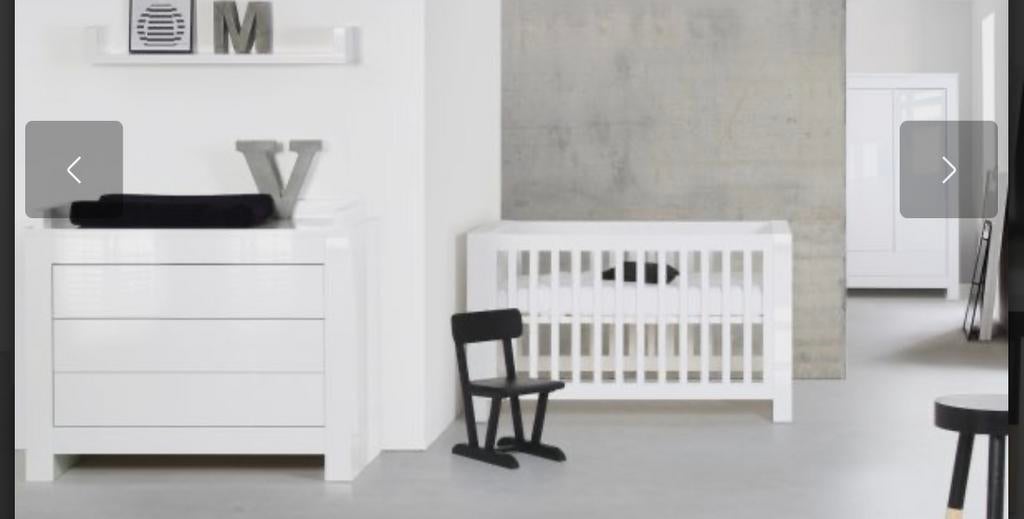 Kidsmill alaska babykamer set: Ledikant, commode,kledingkast, Kinderen en Baby's, Kinderkamer | Commodes en Kasten, Ophalen, Kast