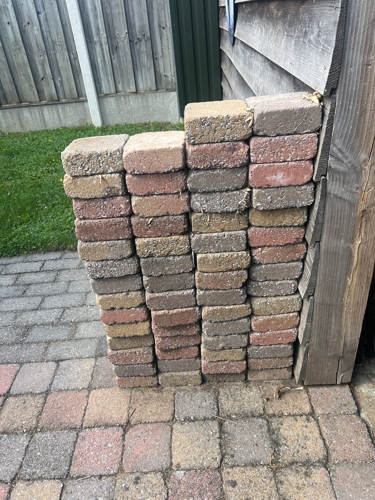 60 betonklinkers, ca. 15 cm. X 15 cm., Ophalen, Overige materialen, Gebruikt, Overige typen