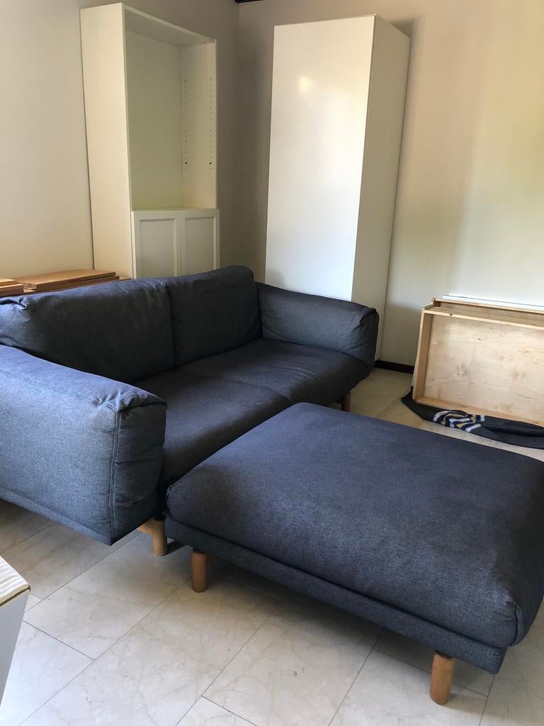 Moet weg: Muuto Rest bankstel & voetenbank 3zits, Ophalen, Zo goed als nieuw, 75 tot 100 cm