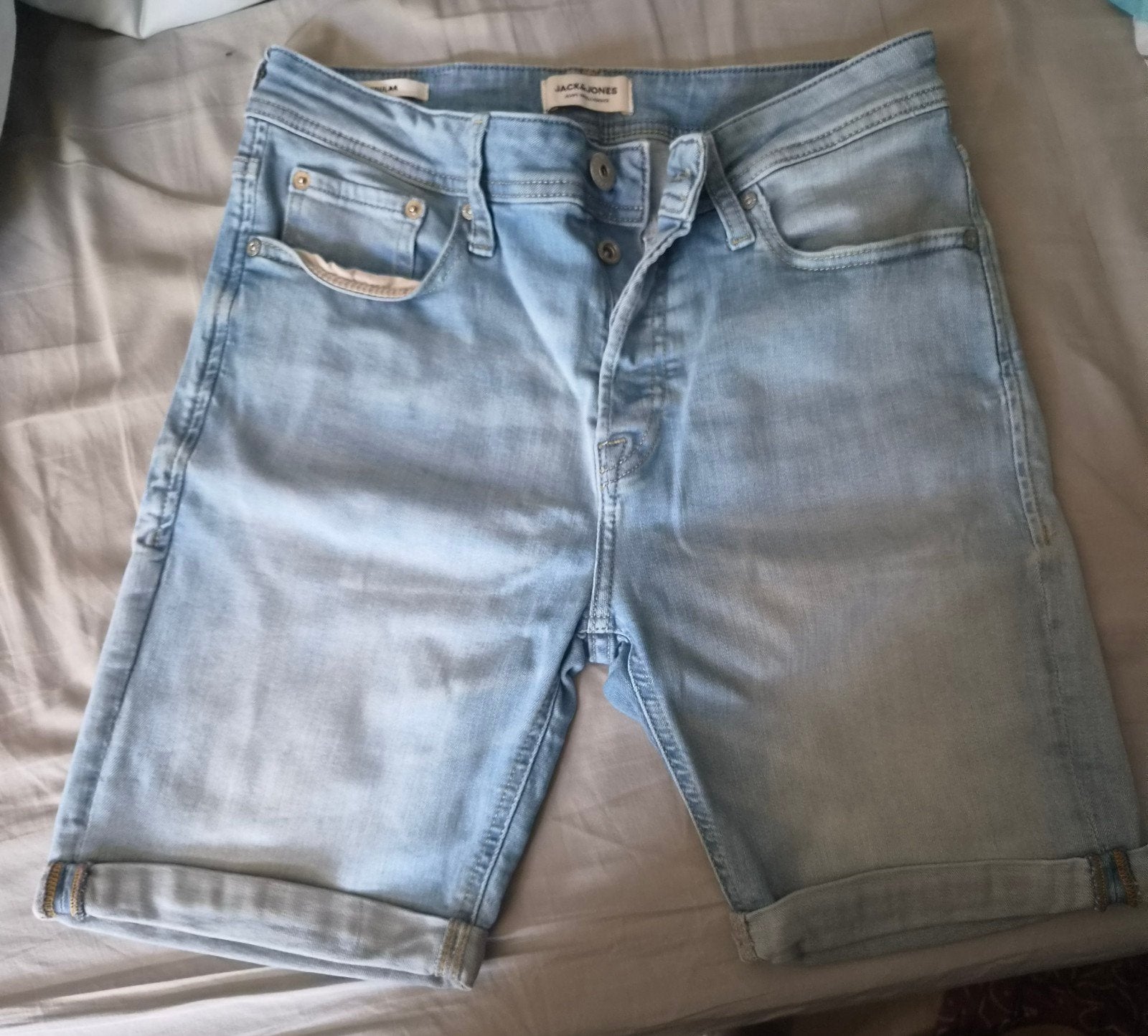 Jack & Jones Jeans-short - Maat S, Ophalen of Verzenden, Gedragen, Blauw, Jack & Jones