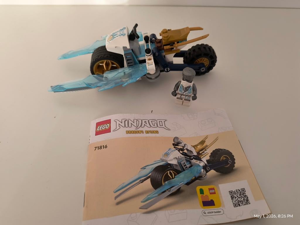 LEGO NINJAGO 71816 Zane’s Ice Motorcycle, Ophalen of Verzenden, Zo goed als nieuw, Complete set, Lego