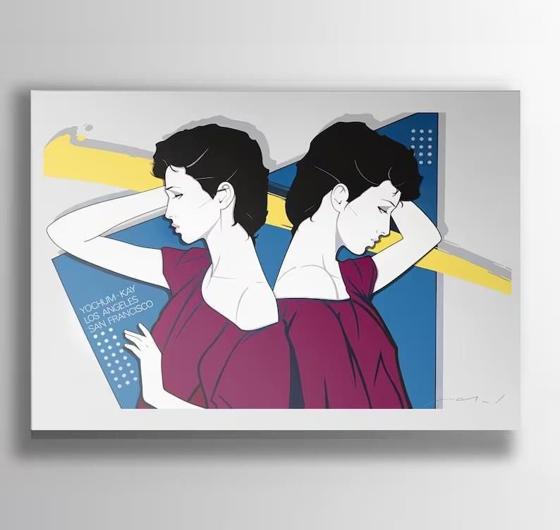 Patrick Nagel Pop Art Dames 50x70cm Poster, Verzamelen, Verzenden, Nieuw, A1 t/m A3, Overige onderwerpen
