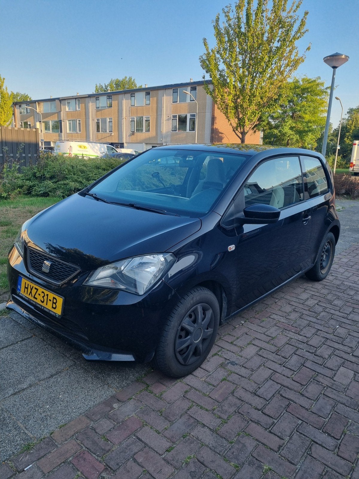 Seat Mii 1.0 44KW 2012 Zwart, Voorwielaandrijving, 4 stoelen, Mii, Zwart