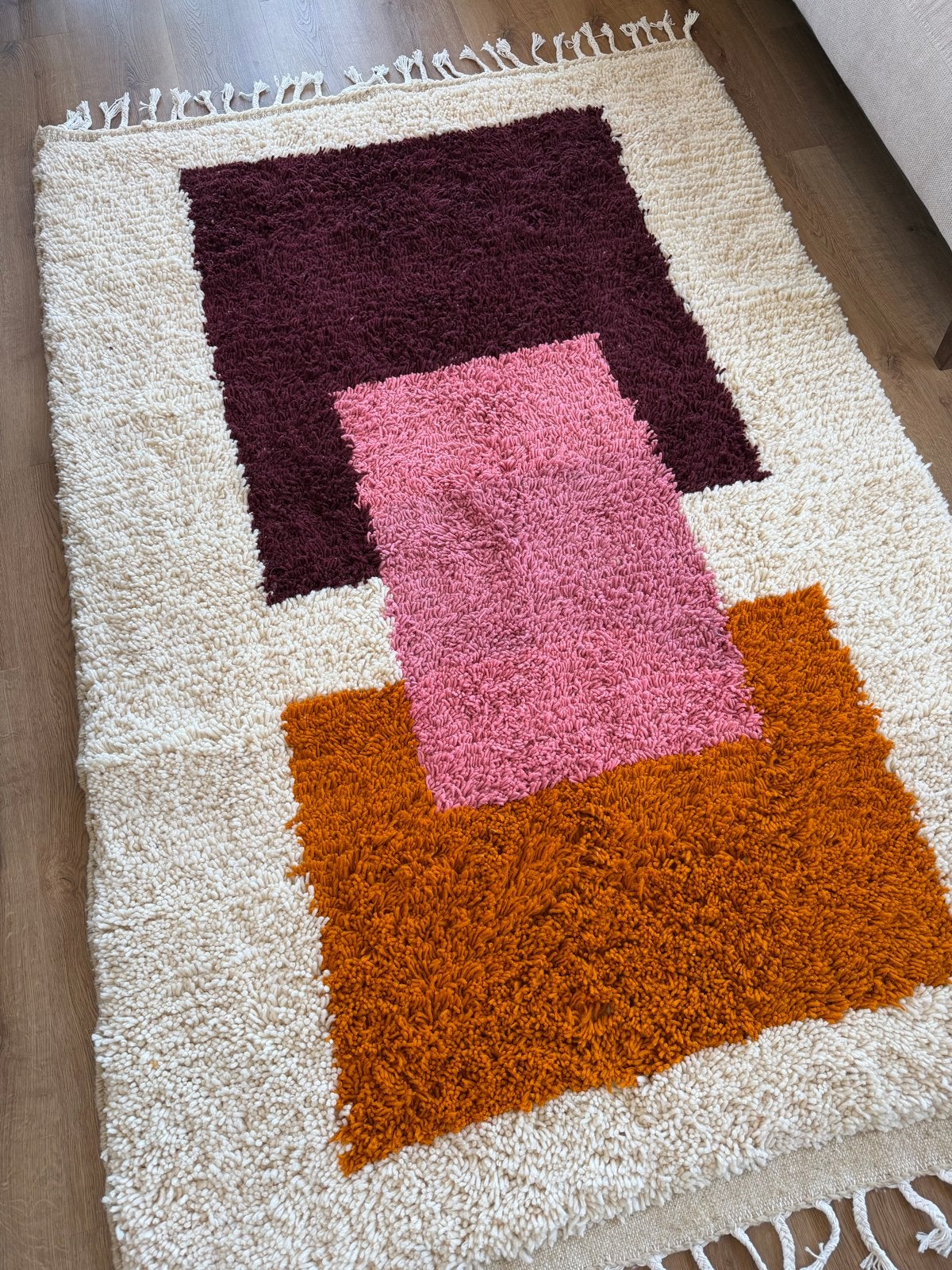 Foto 5 van Nieuw handgemaakt Berber Marokkaans vloerkleed 1.60x2.30m