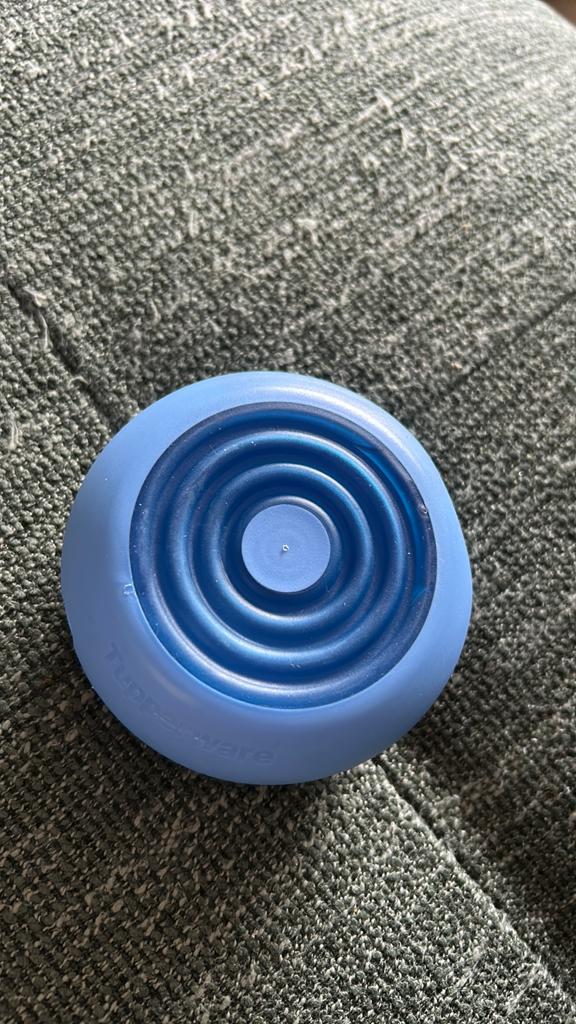 Tupperware opvouwbaar bakje - Blauw 2stuks, Ophalen of Verzenden, Gebruikt, Blauw, Bak of Kom