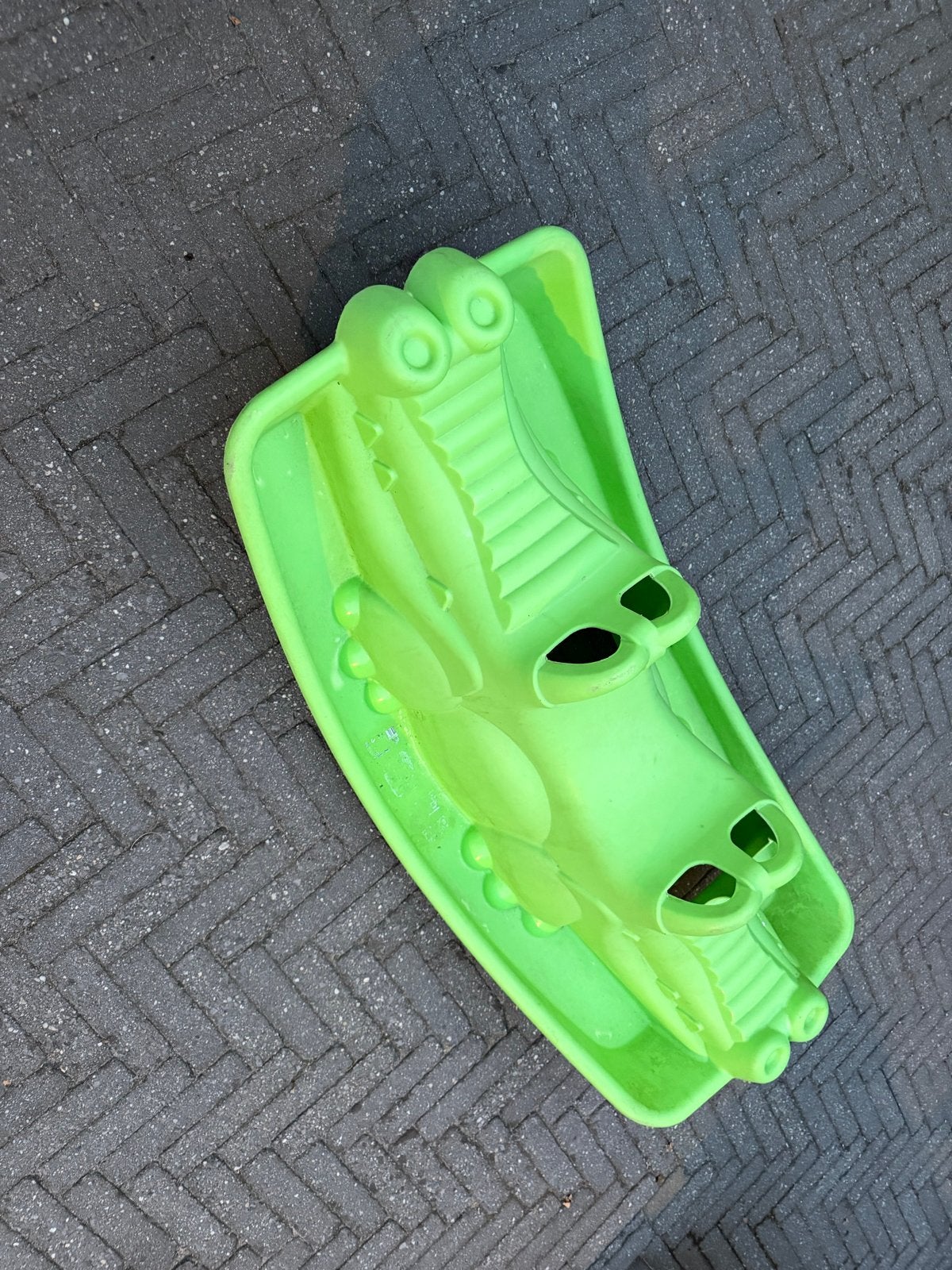 Leuke groene krokodil wipwap voor kinderen, Kinderen en Baby's, Speelgoed | Buiten | Los speelgoed, Ophalen of Verzenden, Gebruikt