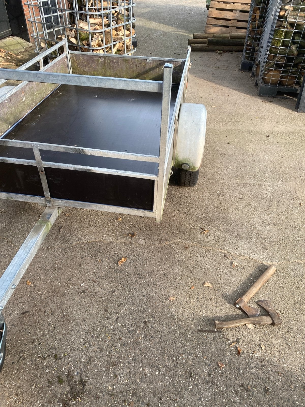 Stevige aanhanger maat 120 breed lang 2meter, Ophalen of Verzenden, Gebruikt