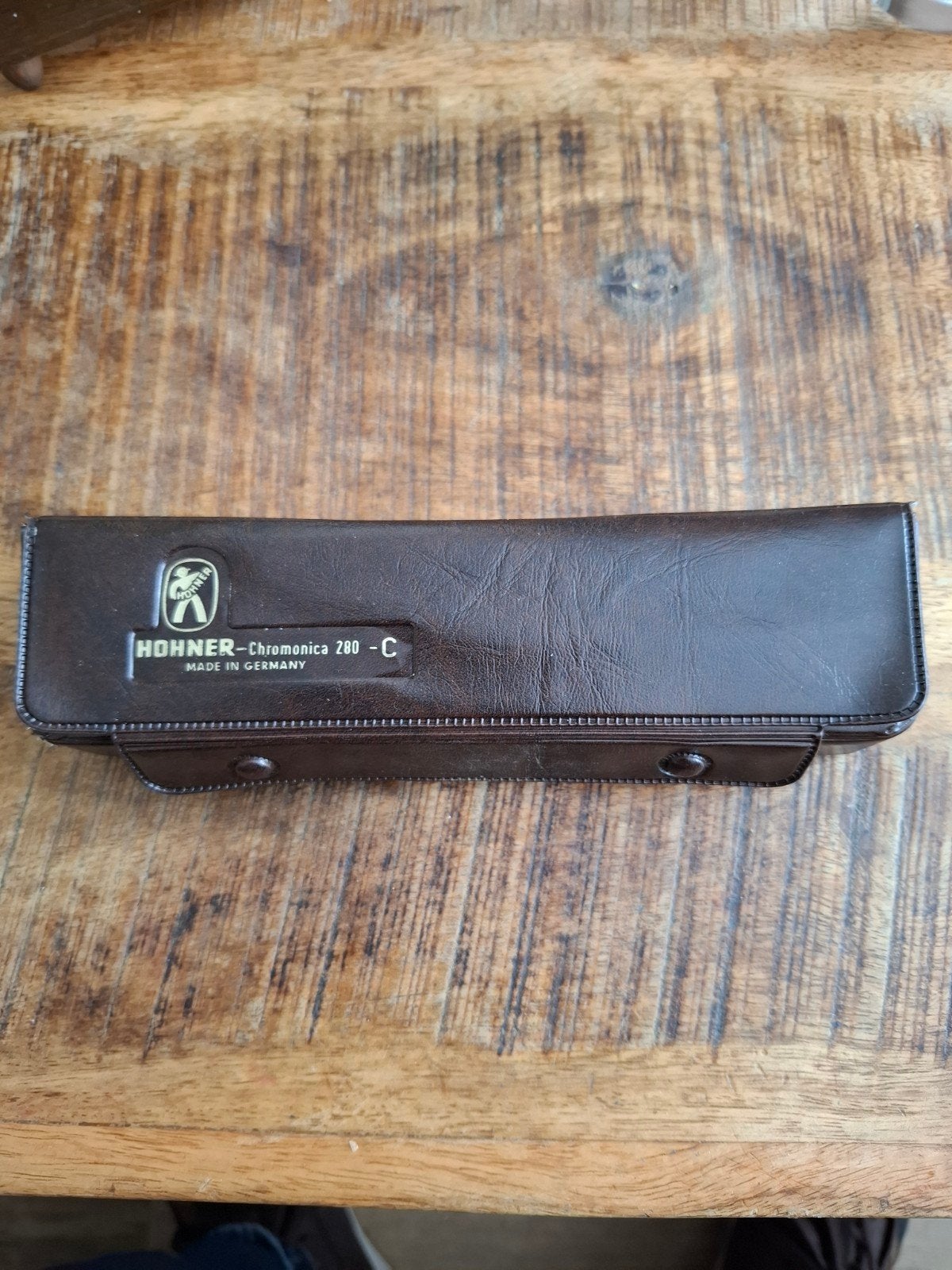 Hohner Chromonica 280 C mondharmonica met koffer, Muziek en Instrumenten, Ophalen, Gebruikt, Met koffer of doosje, C-mondharmonica