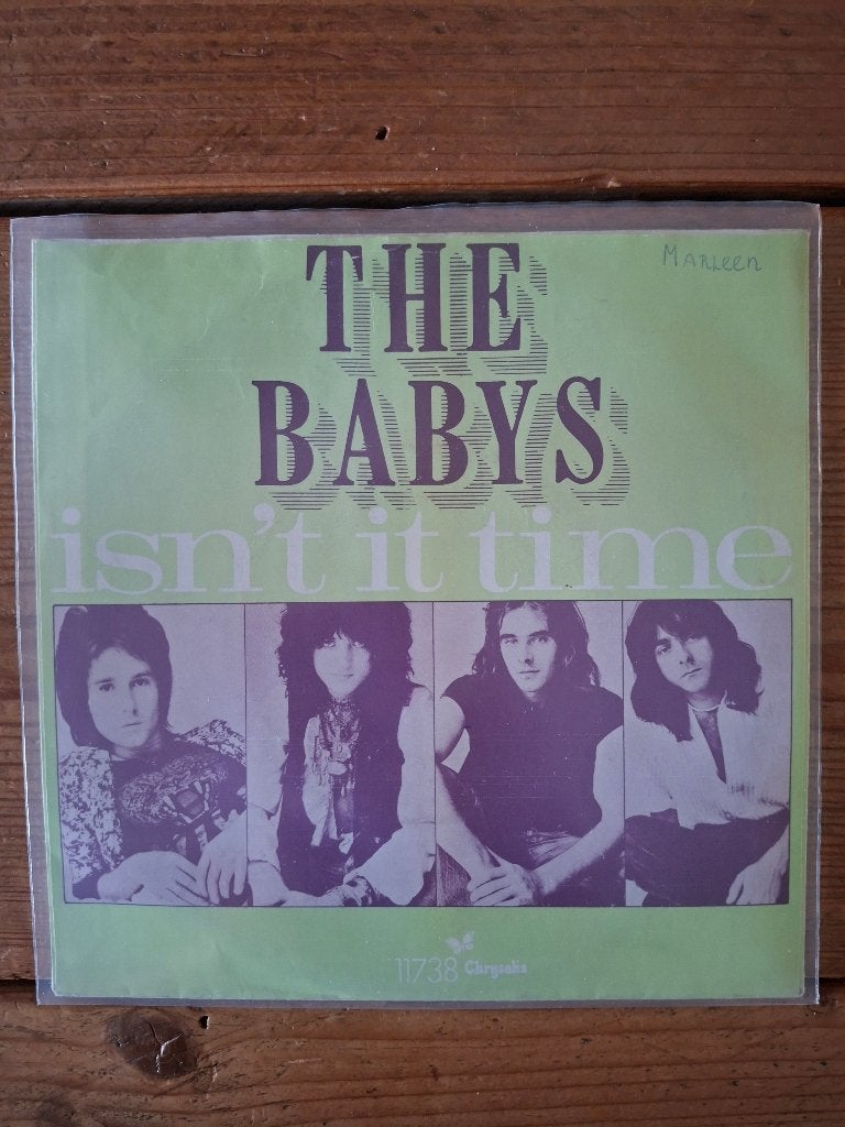 The Baby's - Isn't it time / Give me your love, Fotohoes, Verzenden, Zo goed als nieuw, Overige genres