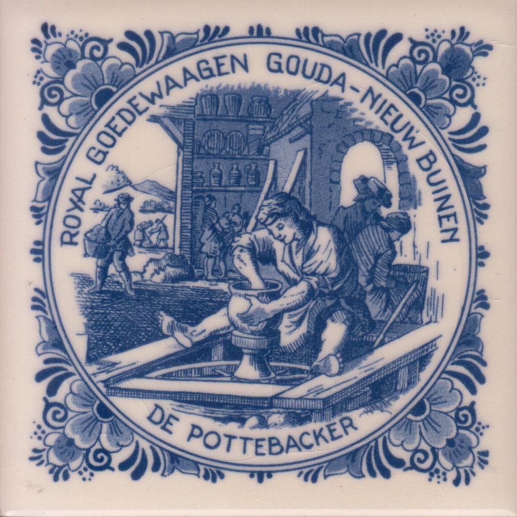 Tegeltje Goedewaagen Nieuw Buinen - Gouda De Pottebacker, Verzenden