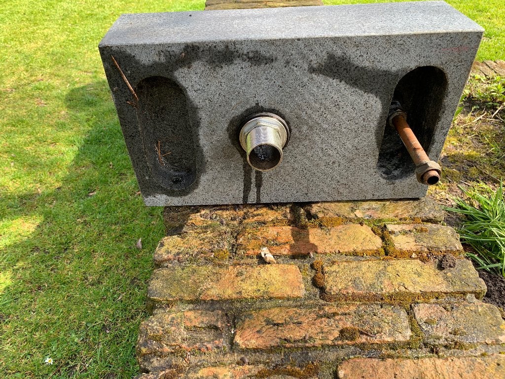 Fonteintje WC, marmer., Minder dan 50 cm, Gebruikt, Ophalen of Verzenden, Minder dan 25 cm