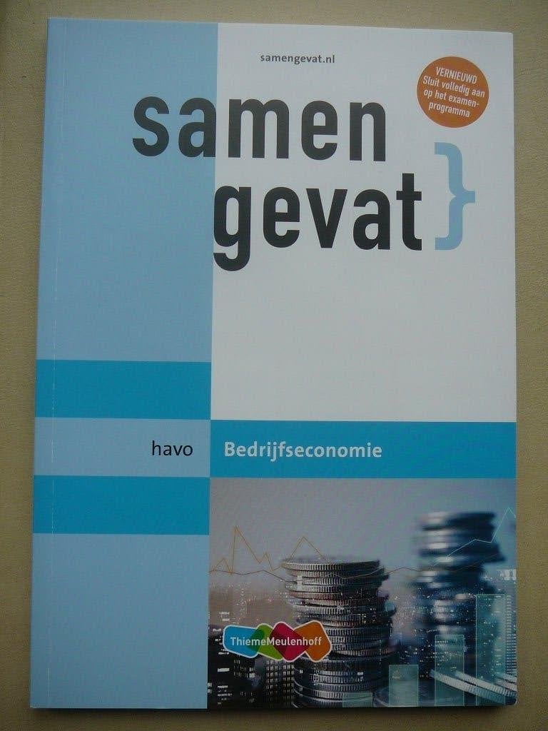 Samengevat. Examenbundel Havo Bedrijfseconomie., Boeken, Ophalen of Verzenden, Zo goed als nieuw, Bedrijfseconomie of M&O, HAVO