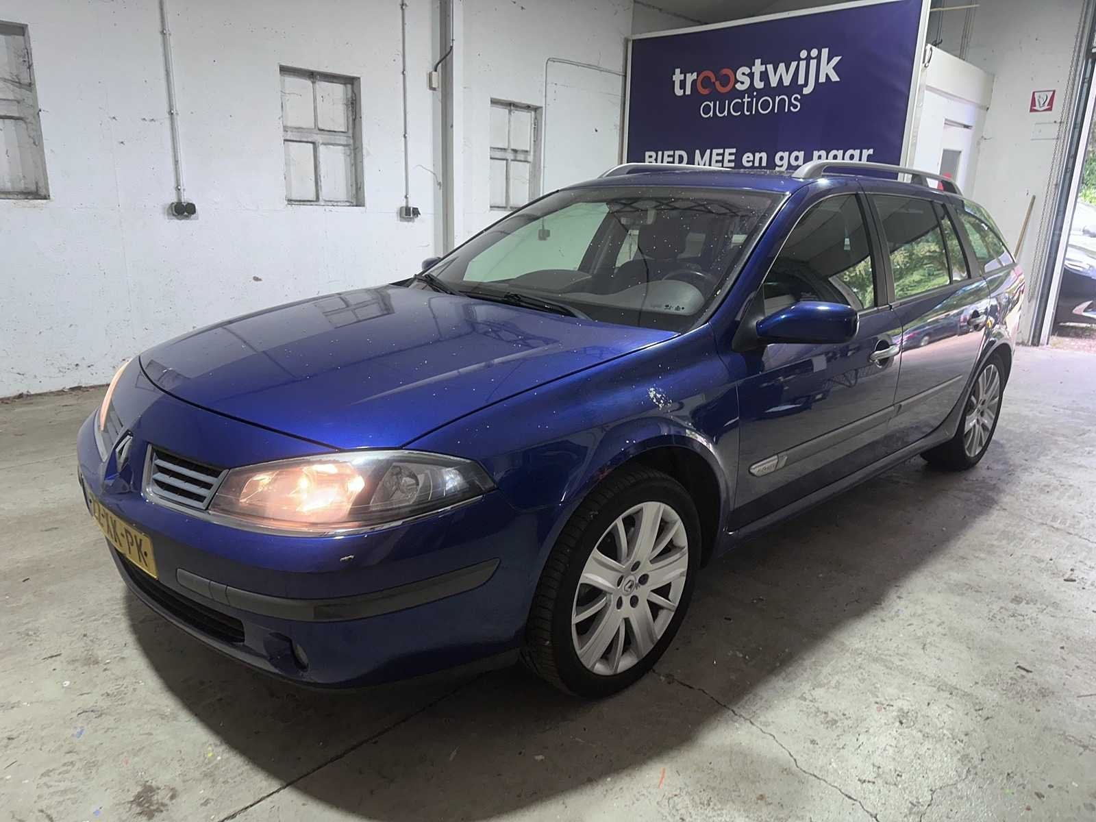 Renault - Laguna Grand Tour - 2.0-16V Tech Line LPG- 22-XK-P, Auto's, Renault, Voorwielaandrijving, Gebruikt, Blauw, 133 pk
