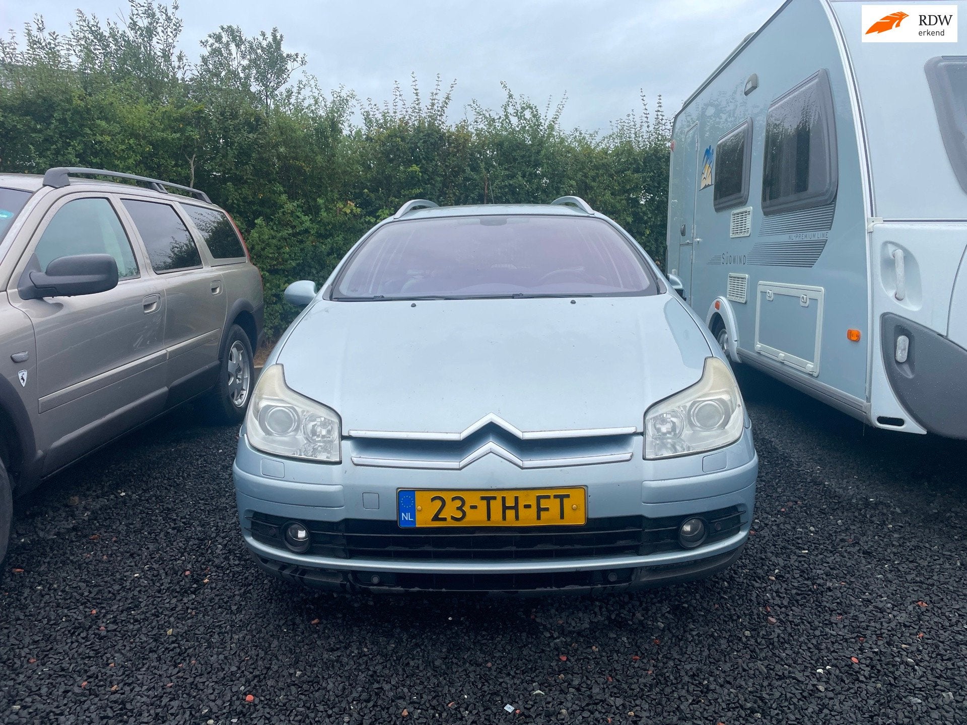 Citroen C5 Break 2.0-16V Exclusive, Gebruikt, Beige, 4 cilinders, Blauw