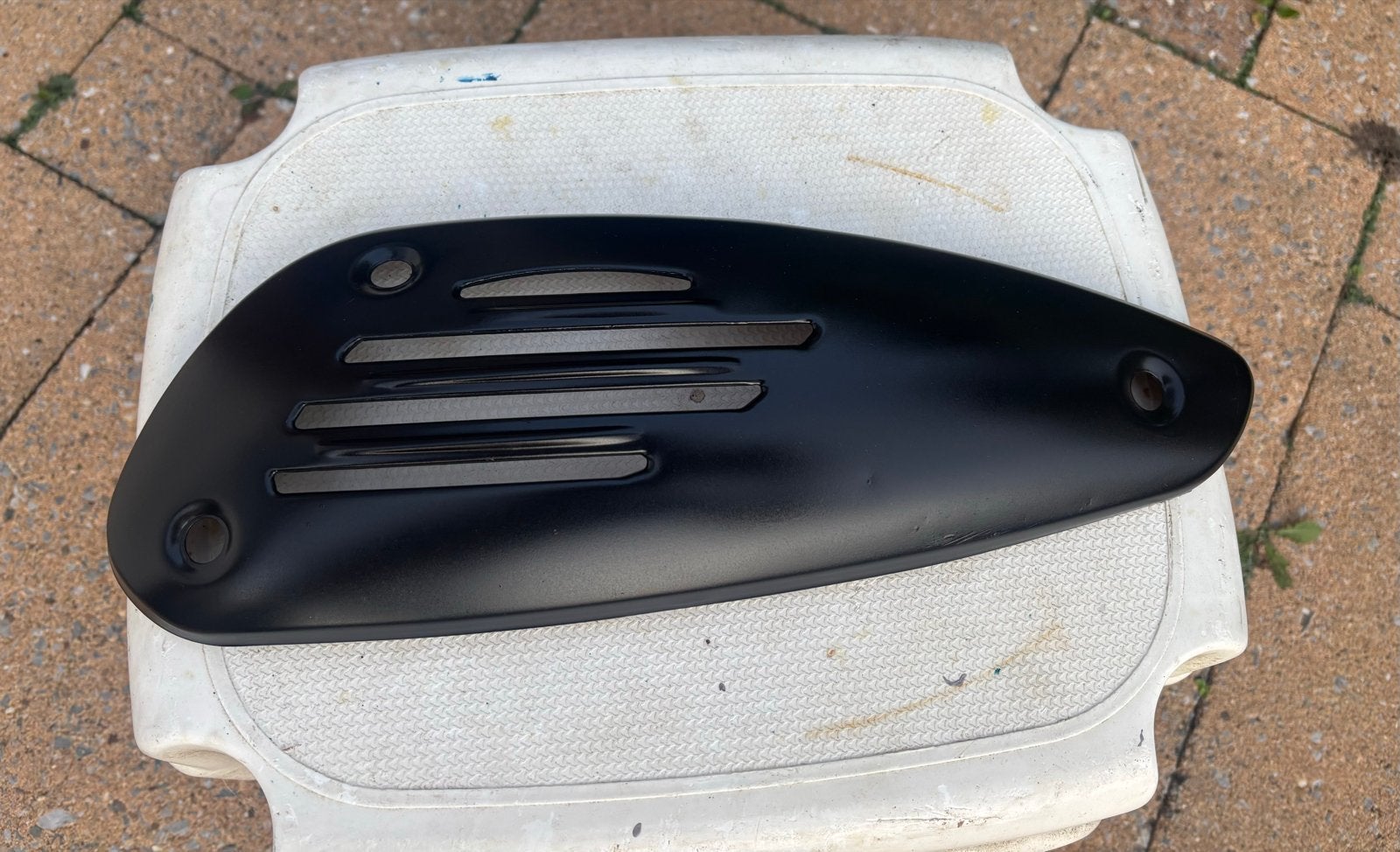 Hitteschild Vespa LX Matt Zwart, Ophalen of Verzenden, Zo goed als nieuw, Uitlaat, Vespa