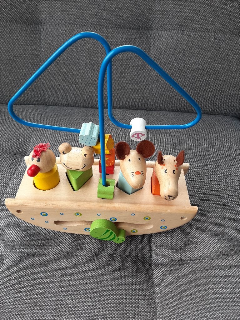 Houten boot - compleet, Kinderen en Baby's, Speelgoed | Houten speelgoed, Ophalen, Zo goed als nieuw