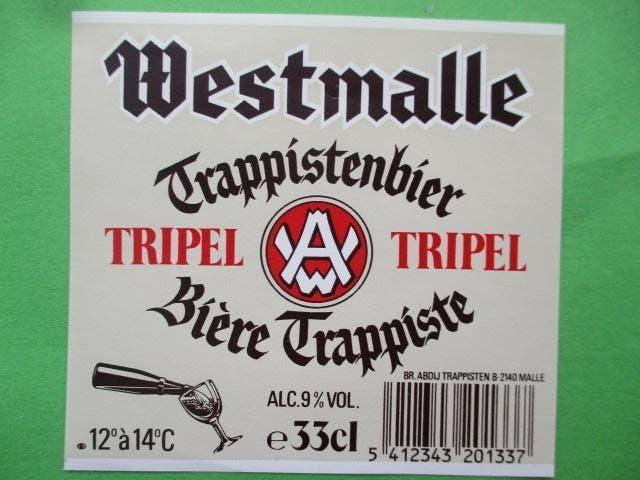 bieretiket Belgie 6-5 (14G) westmalle, Ophalen of Verzenden, Gebruikt, Overige typen, Overige merken