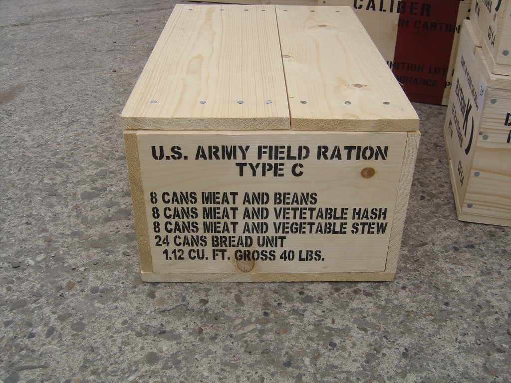 U.S.Army  rantsoen kist  C, Verzamelen, Ophalen of Verzenden, Amerika, Kist of Geocache