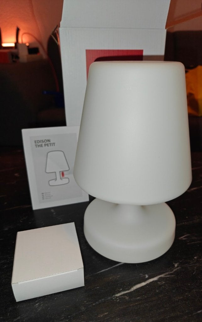 Fatboy Edison the Petit draadloze tafellamp in wit., Dimbaar, Wit, Ophalen of Verzenden, Nieuw