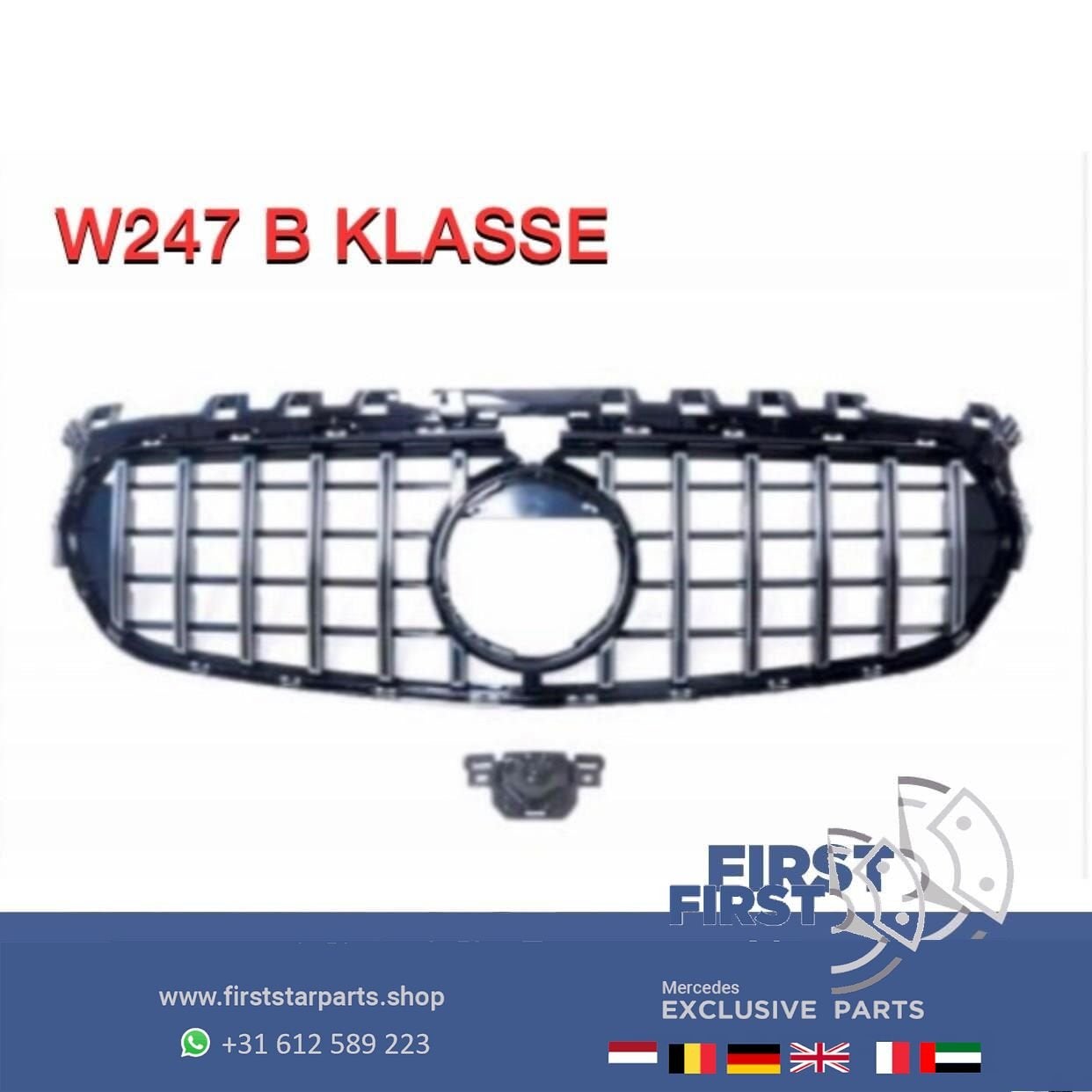 W247 B KLASSE AMG GT LINE GRIL 2018-2022 PANAMERCANA LINE, Gebruikt, -, Ophalen of Verzenden, -