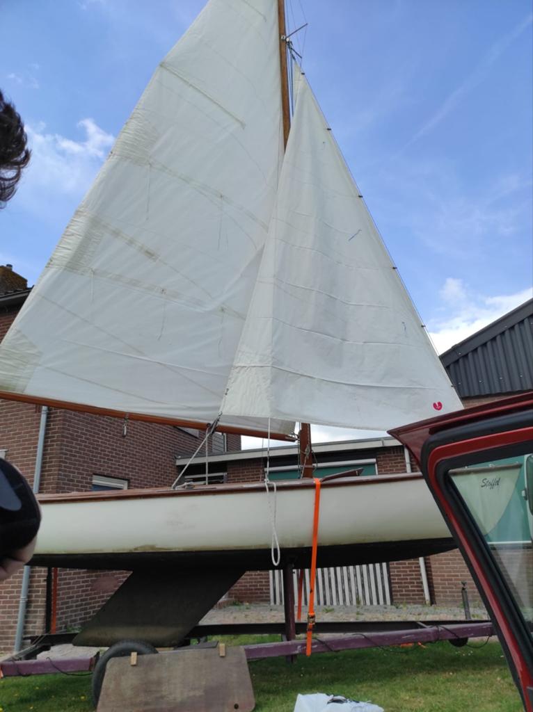 Zeilboot  met trailer, nieuwe en oudere zeilen, Watersport en Boten, Bootonderdelen, Gebruikt, Ophalen