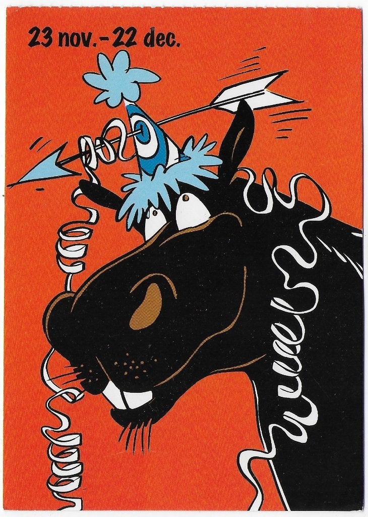 Boogschutter Sterrenbeeld Ongelopen Ansichtkaart (B5882 ), Ophalen of Verzenden, 1960 tot 1980, Ongelopen