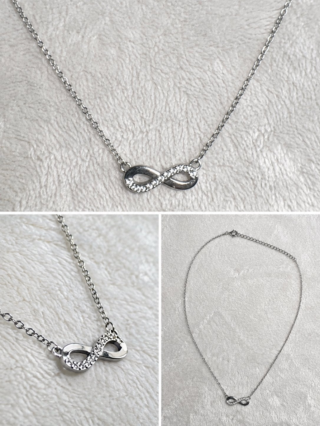 Mooie zilveren ketting met strass steentjes, Ophalen of Verzenden, Zo goed als nieuw, Zilver, Met strass