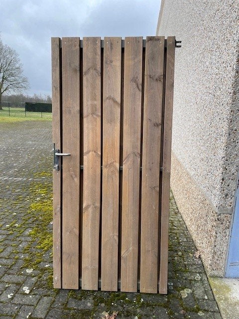 Poort met hout bekleed, Tuin en Terras, Tuinpoorten, Ophalen, Minder dan 100 cm, Nieuw, Draaipoort