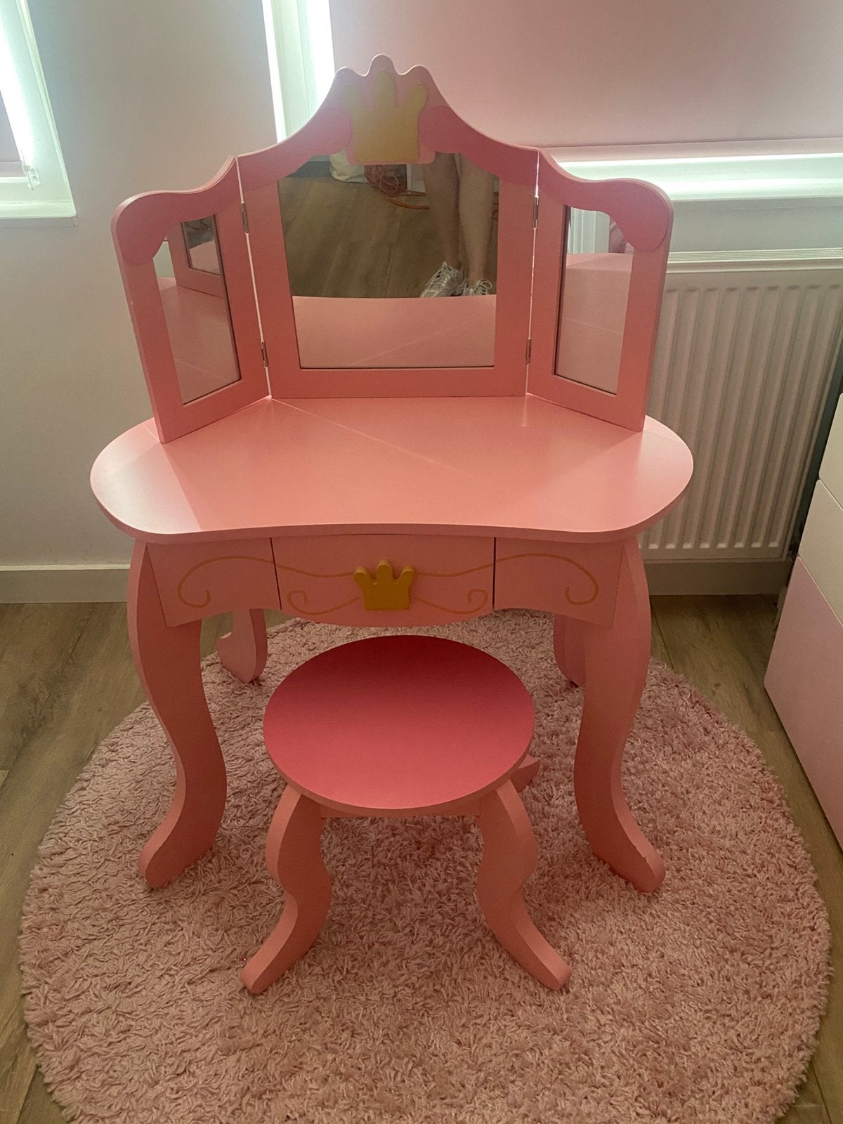 Make up tafel roze, Ophalen, Zo goed als nieuw, Meubelstuk of Keukentje