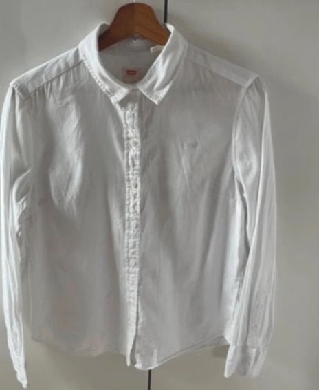 Witte Levi's Blouse - Maat S, Wit, Ophalen of Verzenden, Zo goed als nieuw, Maat 36 (S)