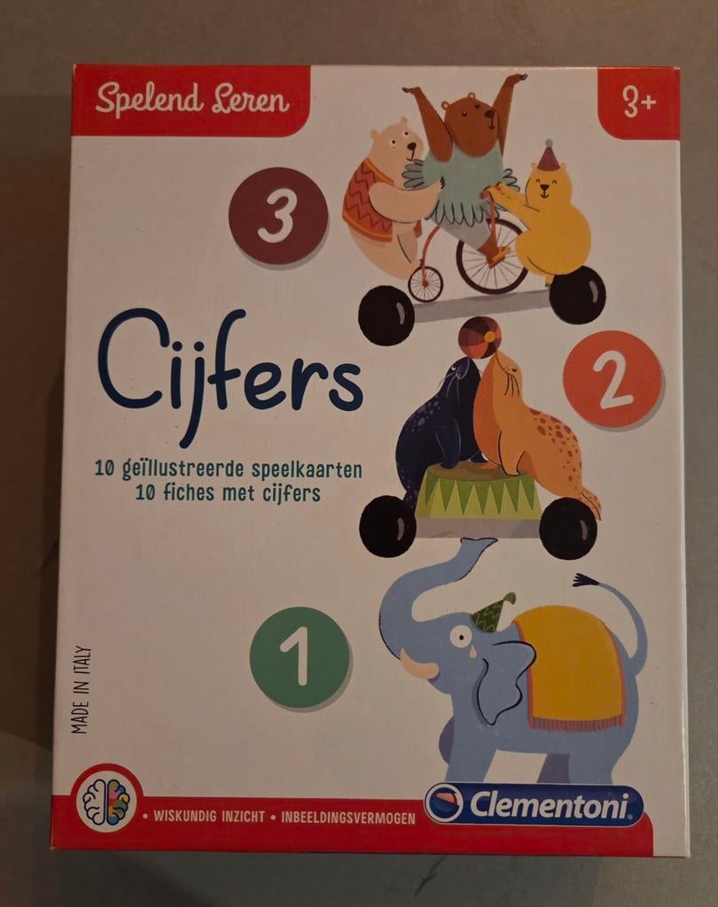 Clementoni Cijfers Spelend Leren 3+ zgan, Ophalen of Verzenden, Zo goed als nieuw, Rekenen
