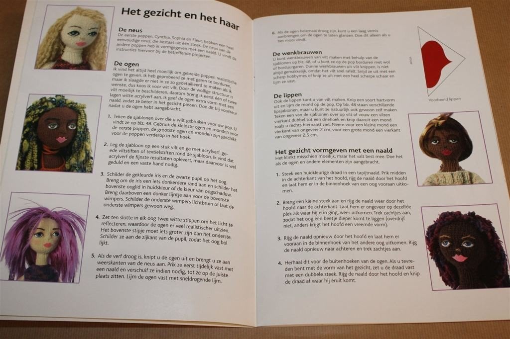 Poppen Van Wol — Brei Patronen Hobbyboek, Boeken, Ophalen of Verzenden, Gelezen, Poppen maken