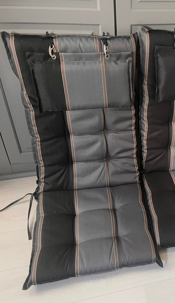 Tuinstoelkussens grijs antraciet, Tuin en Terras, Tuinstoelen, Ophalen of Verzenden, Nieuw