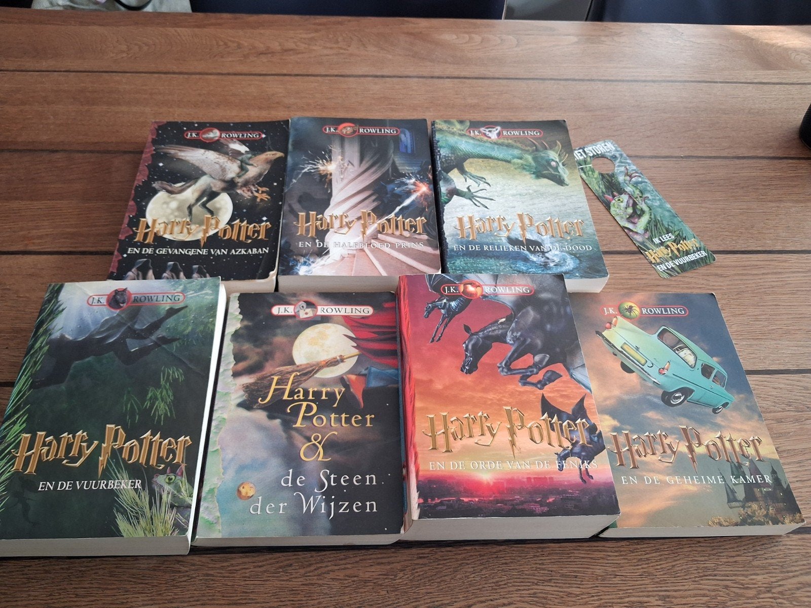 Harry Potter boekenreeks boeken boeken deel 1 2 3 4 5 6 7, Boeken, Ophalen of Verzenden, Gelezen, J.K. Rowling, Fictie
