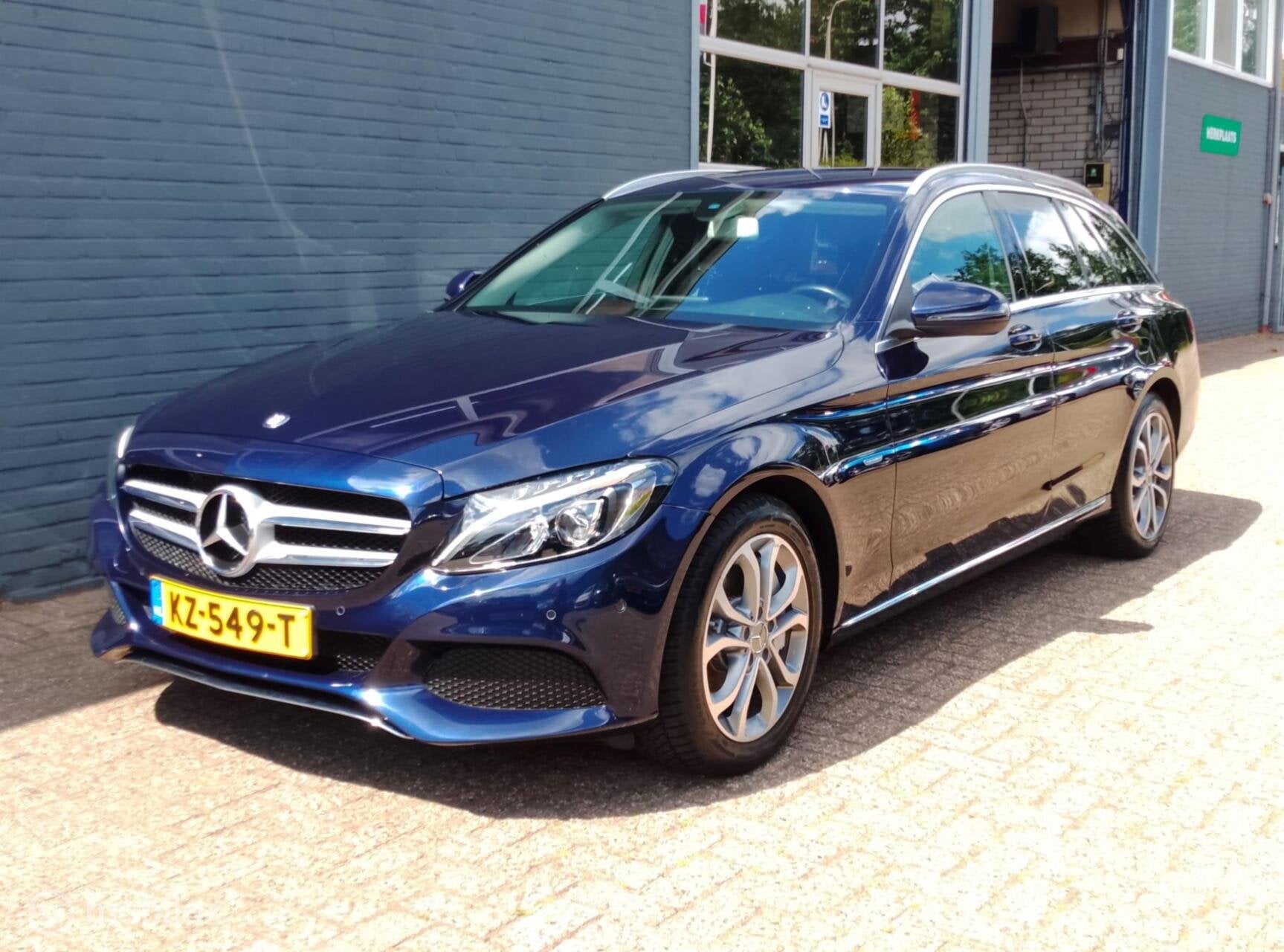 Mercedes C-klasse Estate 350 e Lease Edition Plus, Auto's, Mercedes-Benz, 12 maanden, Achterwielaandrijving, Gebruikt, Blauw