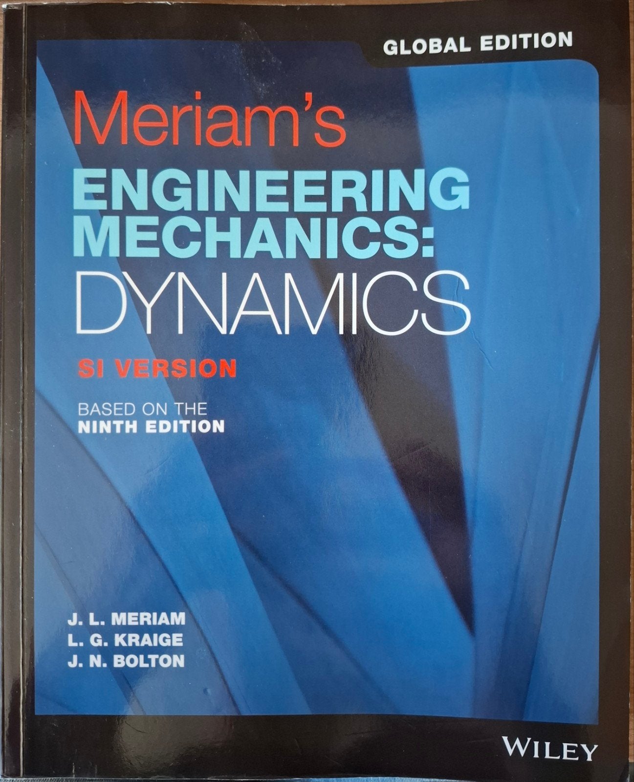 Meriam's Engineering Mechanics: Dynamics, 9th edition, James L. Meriam, L. G. Kraige, J. N. Bolton, Ophalen of Verzenden, Beta