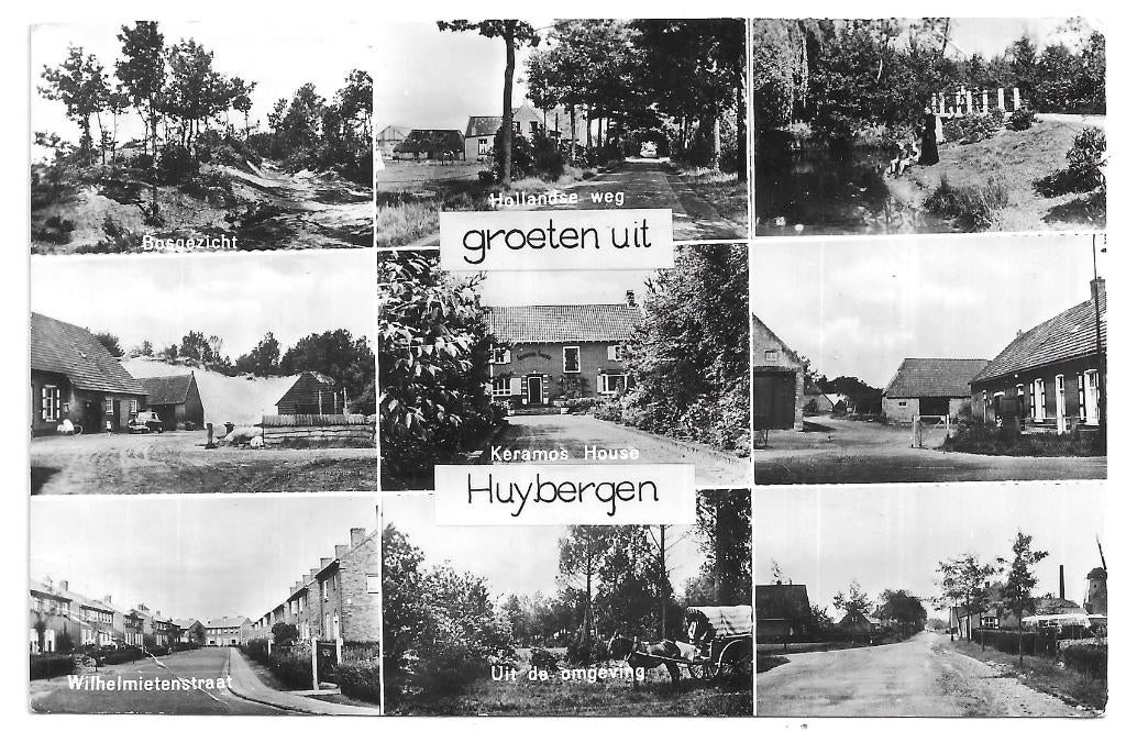 AK Huijbergen - Groeten uit Huybergen, Verzamelen, Verzenden, 1960 tot 1980, Gelopen, Noord-Brabant
