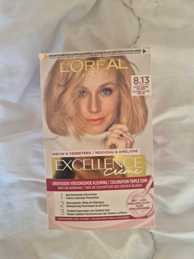 L'Oréal Excellence Crème Haarverf 8.13 Licht Beige Blond, Ophalen of Verzenden, Nieuw, Overige typen