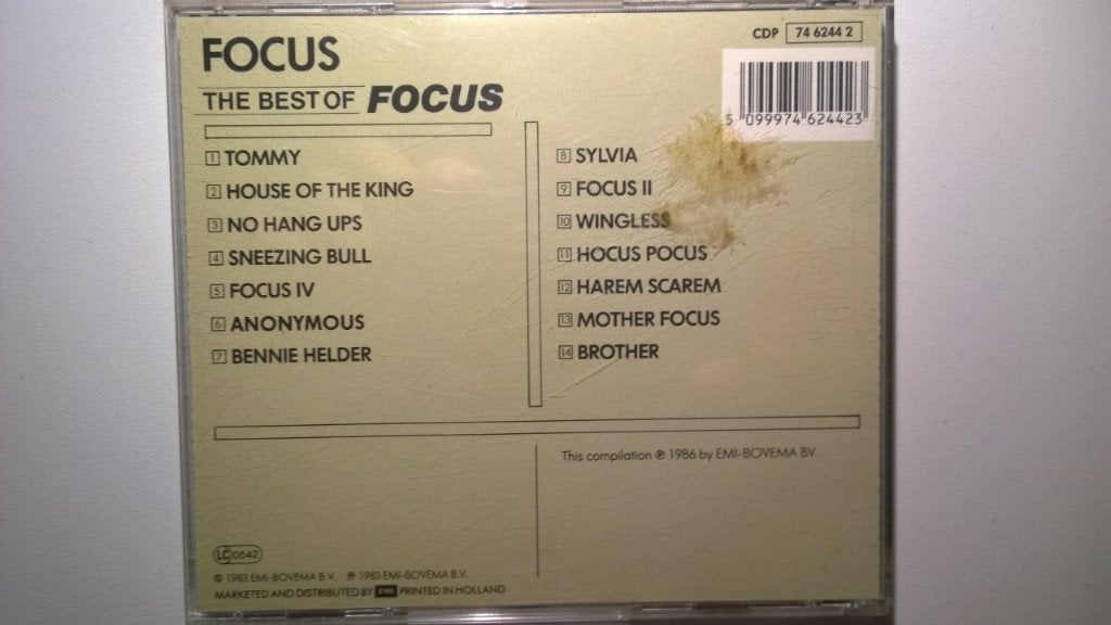 Focus - The Best Of, Ophalen of Verzenden, Zo goed als nieuw, Pop, Album