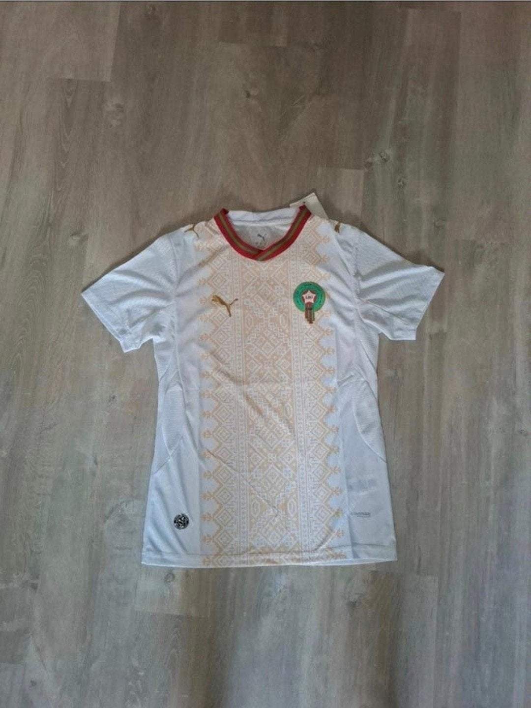 Marokko uitshirt 26/27, Puma, Maat 48/50 (M), Wit, Nieuw