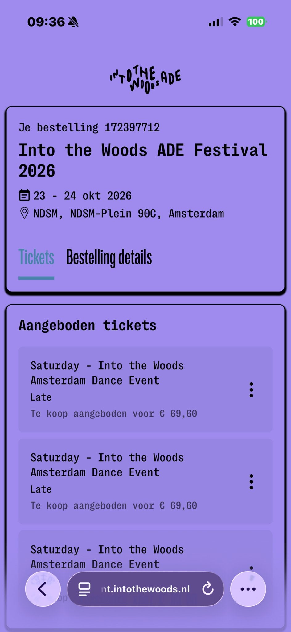ADE into the woods 3x, Drie personen of meer