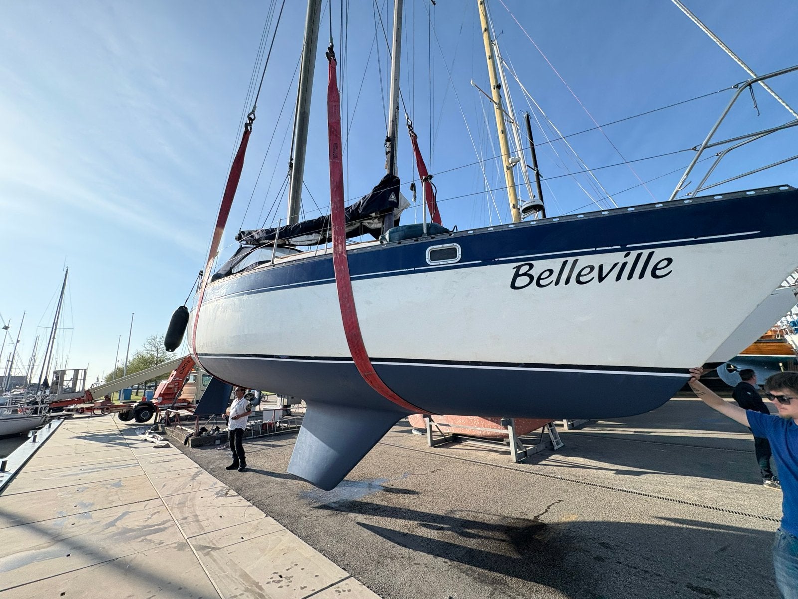 Zeilboot 'Belleville' - Verl 900, Watersport en Boten, Kajuitzeilboten en Zeiljachten, Ophalen, Overige merken, Gebruikt, Binnenboordmotor