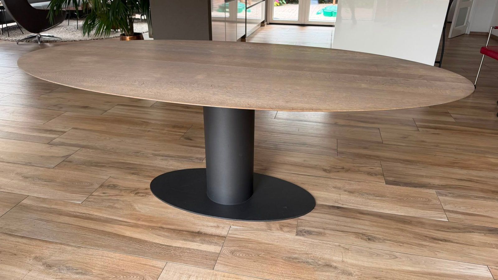 Bert Plantagie - Ovale eettafel 220x115x77cm, Huis en Inrichting, Tafels | Eettafels, Ophalen, 100 tot 150 cm, Eikenhout, 200 cm of meer