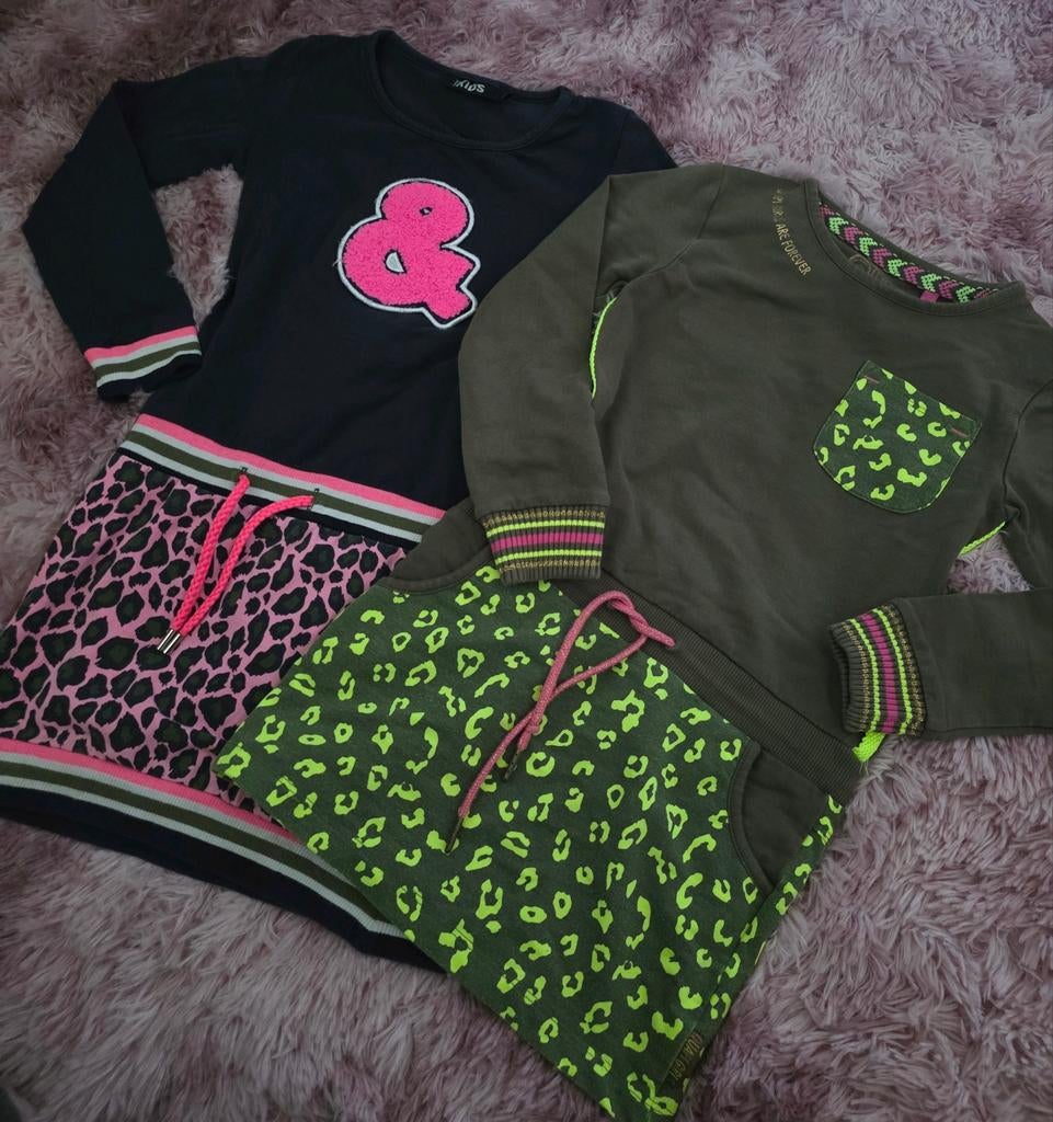 Strechie Jurk Set Voorjaar Zomer Quapi Terstal 110 116, Zo goed als nieuw, Jurk of Rok, Quapi, Verzenden